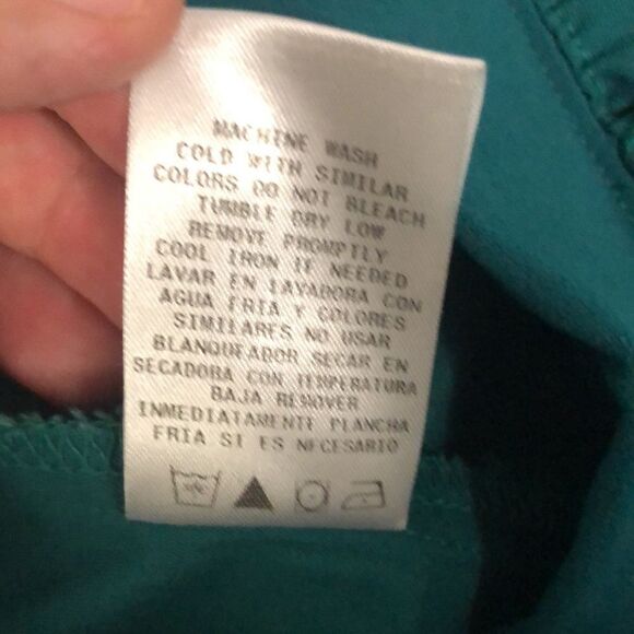 Cherokee XS Green Wide Leg Scrub Pants - Picture 9 of 9